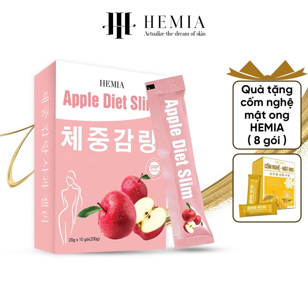 Thạch táo giảm cân Hemia chính hãng